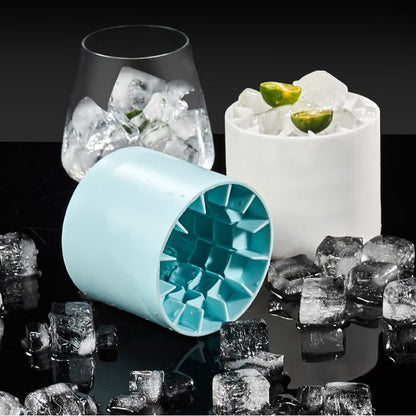 Silicone Household Cylinder Ice Cube Mold